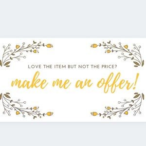 Make me an offer! 🤩